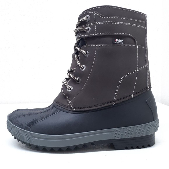 Pajar Canada -40C Waterproof Boots Mens Size 10 M Brown Wool Blend - Picture 2 of 16